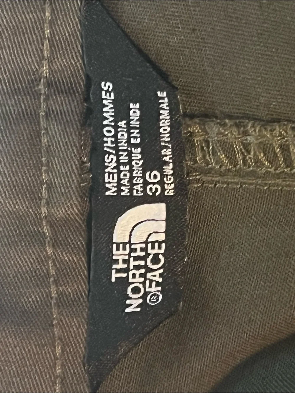 The North Face Men's Sprag 5 Pocket Pants Dark Green Size 36 Cotton Chino Hiking